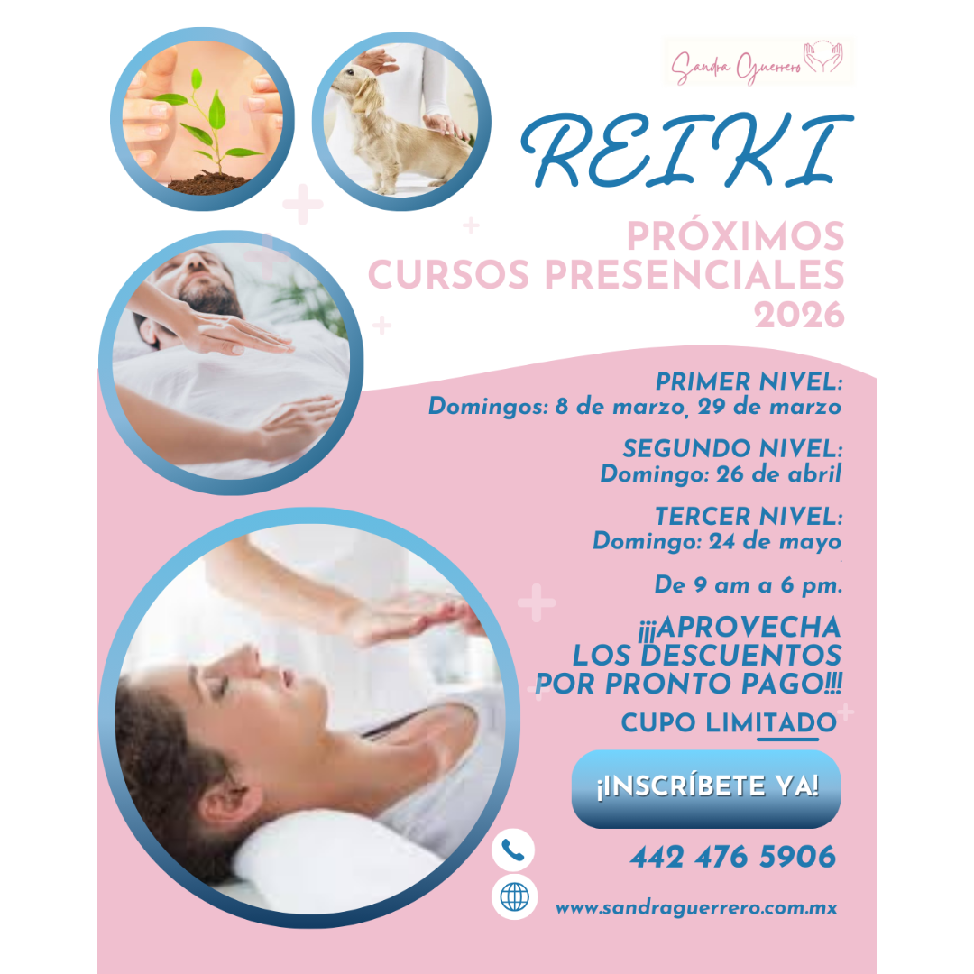 Cursos de Reiki en Querétaro 2026